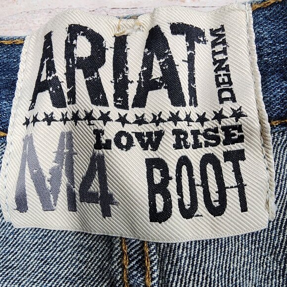 Ariat Mens M4 Low Rise Bootcut Jeans 40x32 Denim - Picture 2 of 8